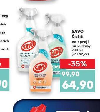 Kaufland Savo čistič ve spreji nabídka