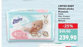 Kaufland Linteo baby dětské plenky premium nabídka