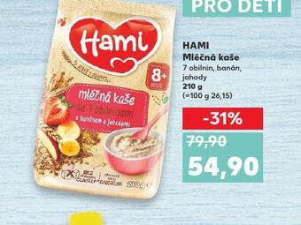 Kaufland Hami mléčná kaše nabídka