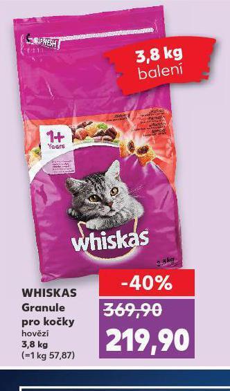 Kaufland Whiskas granule pro kočky nabídka