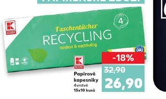 Kaufland Papírové kapesníky nabídka