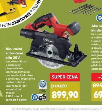 Kaufland Aku ruční kotoučová pila 20v nabídka