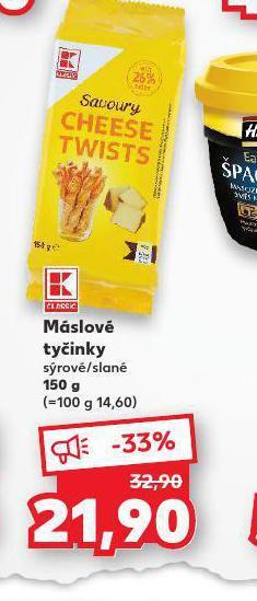 Kaufland Máslové tyčinky nabídka