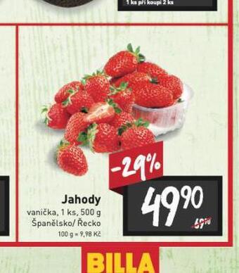 Billa Jahody nabídka