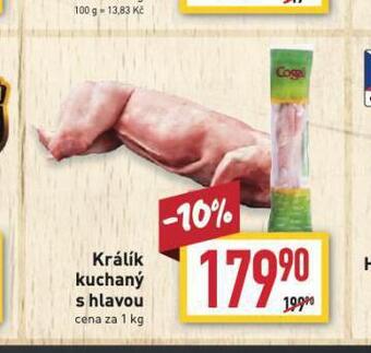 Billa Králík kuchaný s hlavou nabídka