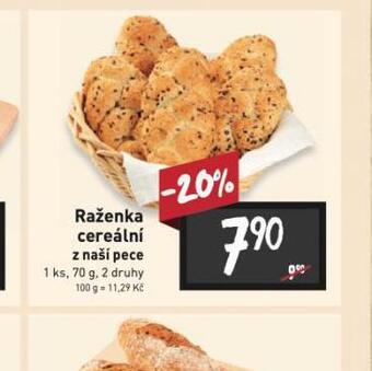 Billa Raženka cereální nabídka
