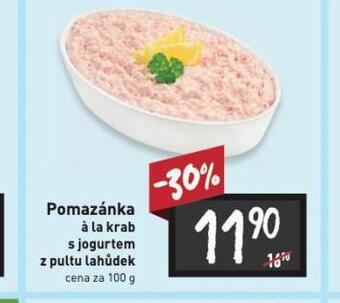 Billa Pomazánka á la krab s jogurtem nabídka