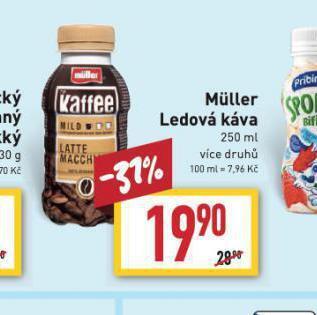 Billa Müller ledová káva nabídka