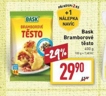 Billa Bask bramborové těsto nabídka