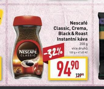 Billa Nescafé crema, classic, black & roast nabídka