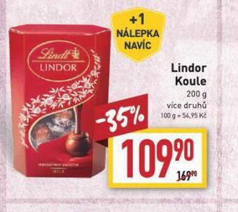 Billa Lindor koule nabídka