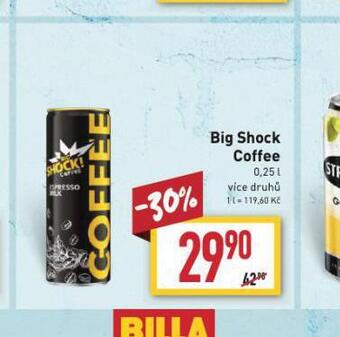 Billa Big shock coffee nabídka