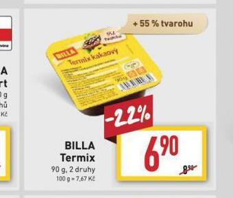 Billa Billa termix nabídka