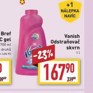 Billa Vanish odstraňovač skvrn nabídka