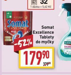 Billa Somat excellence tablety do myčky nabídka