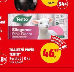 Penny Market Tento toaletní papír nabídka