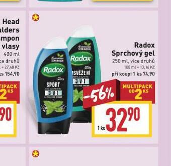 Billa Radox sprchový gel nabídka