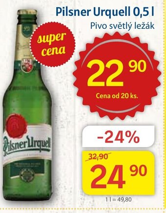Kubík potraviny Pilsner Urquell 0,5l nabídka