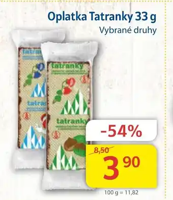 Kubík potraviny Oplatka Tatranky 33g nabídka
