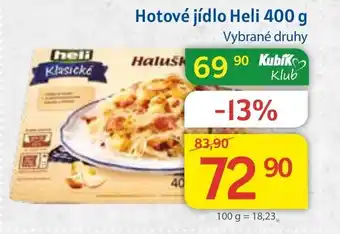 Kubík potraviny Hotové jídlo Heli 400g nabídka