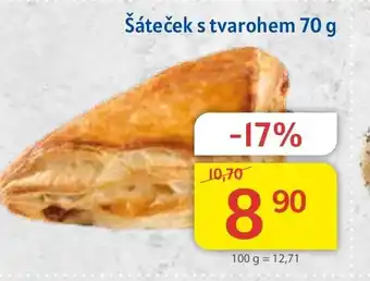 Šáteček s tvarohem 70g