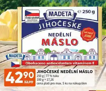 Terno Jihočeské nedělní máslo nabídka