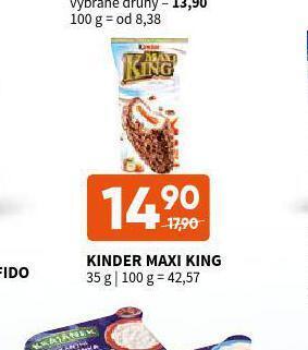 Terno Kinder maxi king nabídka