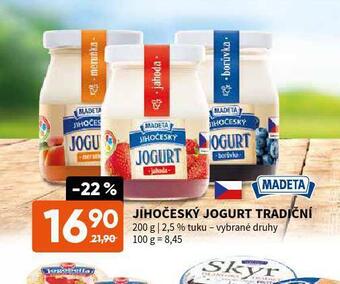 Terno Jihočeský jogurt tradiční nabídka