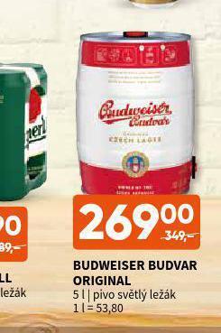 Terno Pivo budweiser budvar nabídka