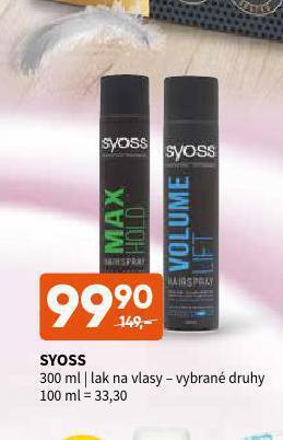 Terno Syoss lak na vlasy nabídka