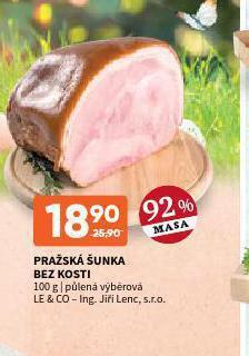 Terno Pražská šunka bez kosti nabídka