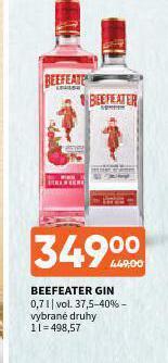 Terno Beefeater gin nabídka