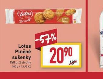 Billa Lotus plněné sušenky nabídka