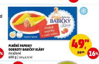 Penny Market Plněné papriky dobroty babičky kláry nabídka