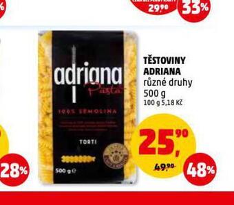 Penny Market Těstoviny adriana nabídka