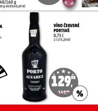 Penny Market Víno červené portské nabídka