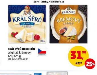Penny Market Král sýrů hermelín nabídka