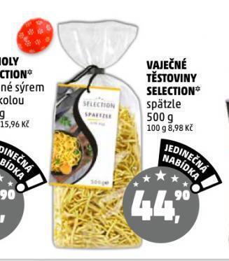 Penny Market Vaječné těstoviny selection nabídka