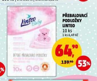 Penny Market Přebalovací podložky linteo nabídka