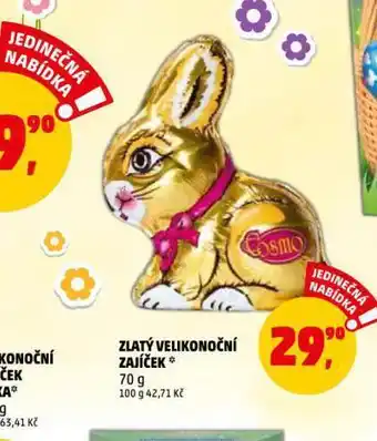 Zlatý velikonoční zajíček