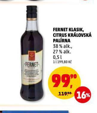 Penny Market Fernet klasik nabídka