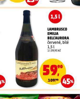 Lambrusco emilia bell'aurora