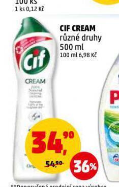 Penny Market Cif cream nabídka