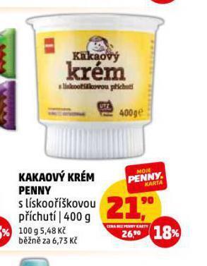 Penny Market Kakaový krém nabídka