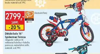 Globus Dětské kolo 14" spiderman toimsa nabídka