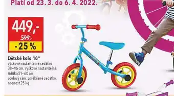 Globus Dětské kolo 10" nabídka