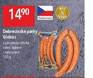 Globus Debrecínské párky nabídka