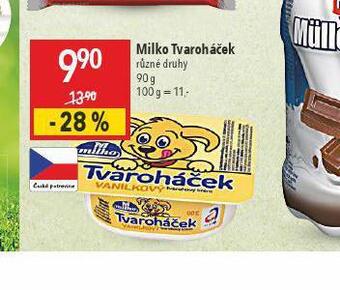 Globus Milko tvaroháček nabídka