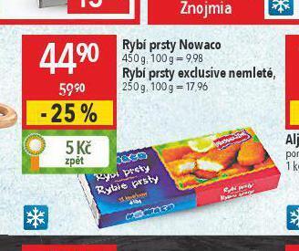 Globus Nowaco rybí prsty nabídka