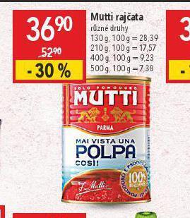 Globus Mutti rajčata nabídka